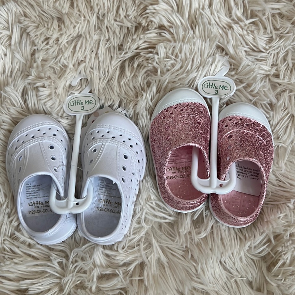 2 Pairs of Little Me Water Shoes